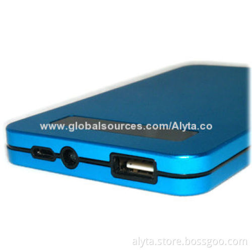 6,000mAh Source Portable Touch Screen Power Bank with Aluminum Alloy Shell
